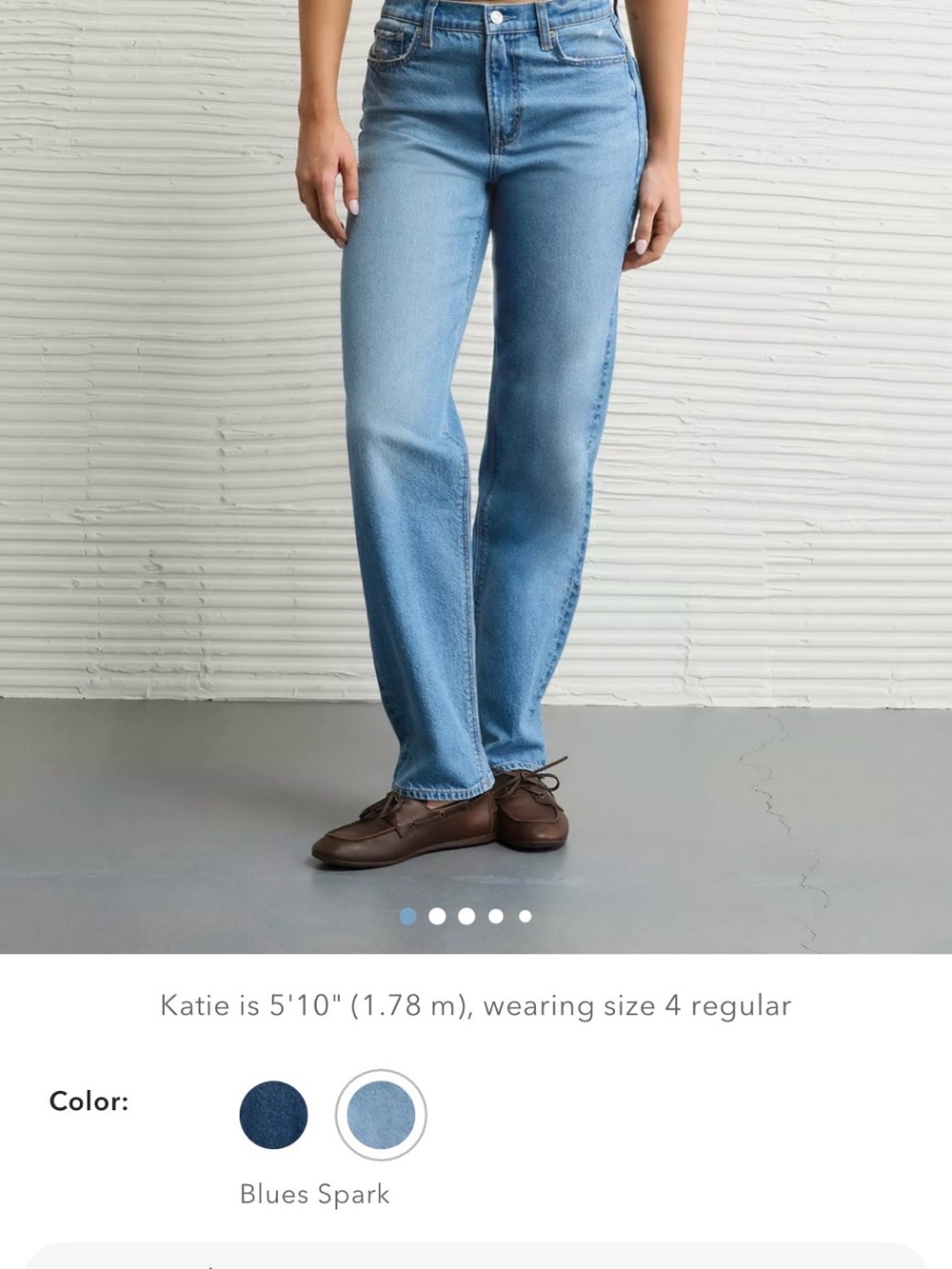 American Eagle Outfitters Women's Boyfriend Jeans in Light Blue